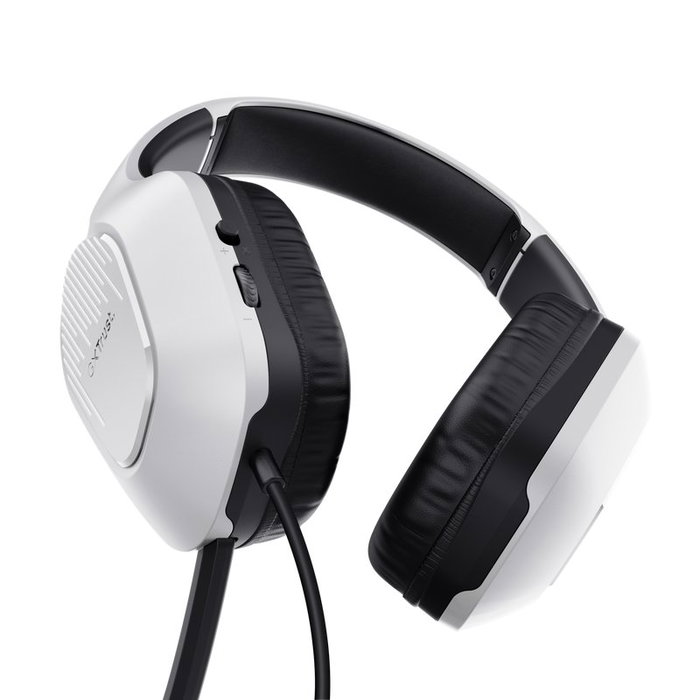 Trust Gaming Auriculares con Micrófono GXT GXT 415 Zirox para PS5, Jack 3.5, Blanco
